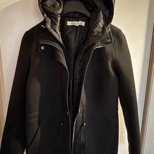 Kenneth Cole Black Raincoat